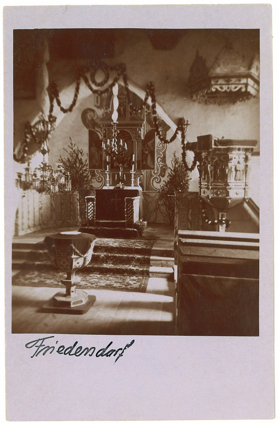 1926 - Blick zum Altar, Quelle: Landesgeschichtliche Vereinigung für die Mark Brandenburg e.V., Archiv