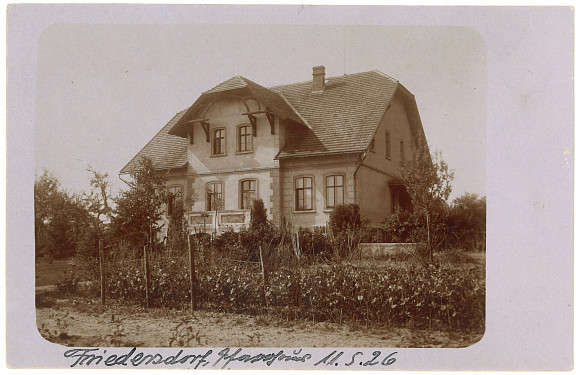 1926 - Pfarrhaus, Quelle: Landesgeschichtliche Vereinigung für die Mark Brandenburg e.V., Archiv