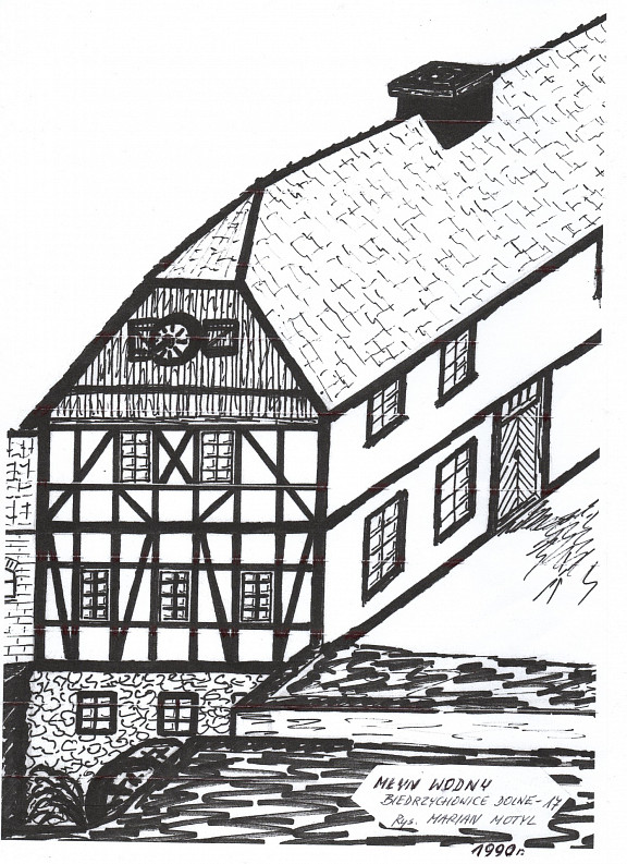 Zeichnung der Mühle