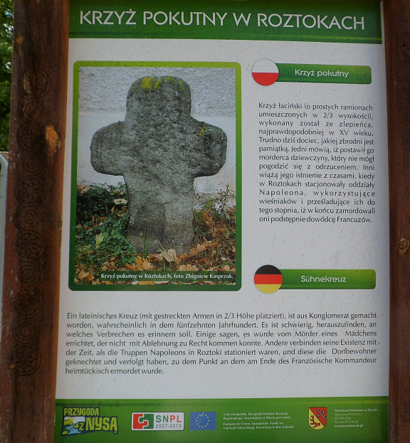 Beschreibung Sühnekreuz in Rodstock